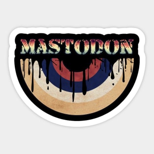 Melted Vinyl - Mastodon Sticker